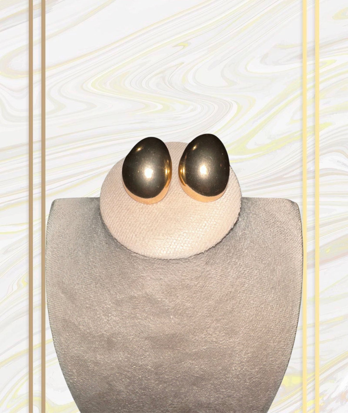 Pendientes en forma de piedra