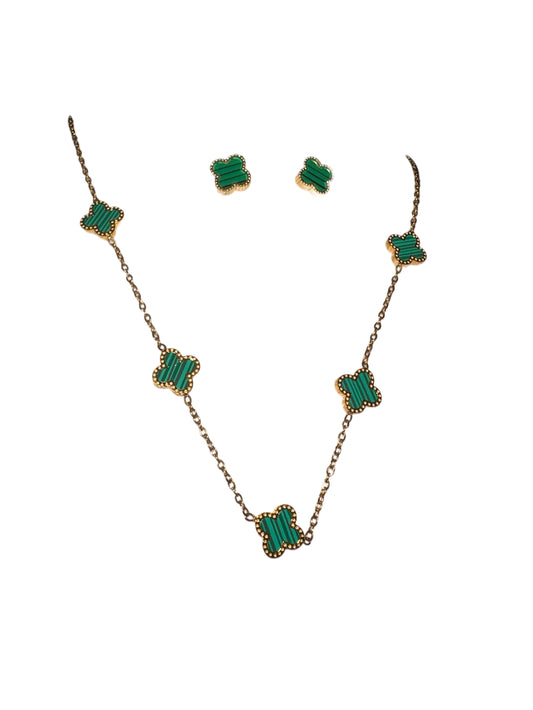 Conjunto trébol verde